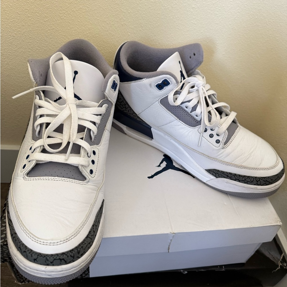 Jordan White and Black Sneakers